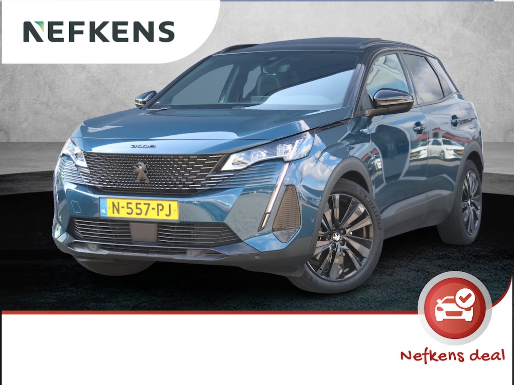 Peugeot 3008 1.6 HYbrid 225 GT 1e eigenaar | Elektrisch Panorama dak | Black Pack | Accu 95% | Camera | 18" LMV | Apple Carplay & Android Auto