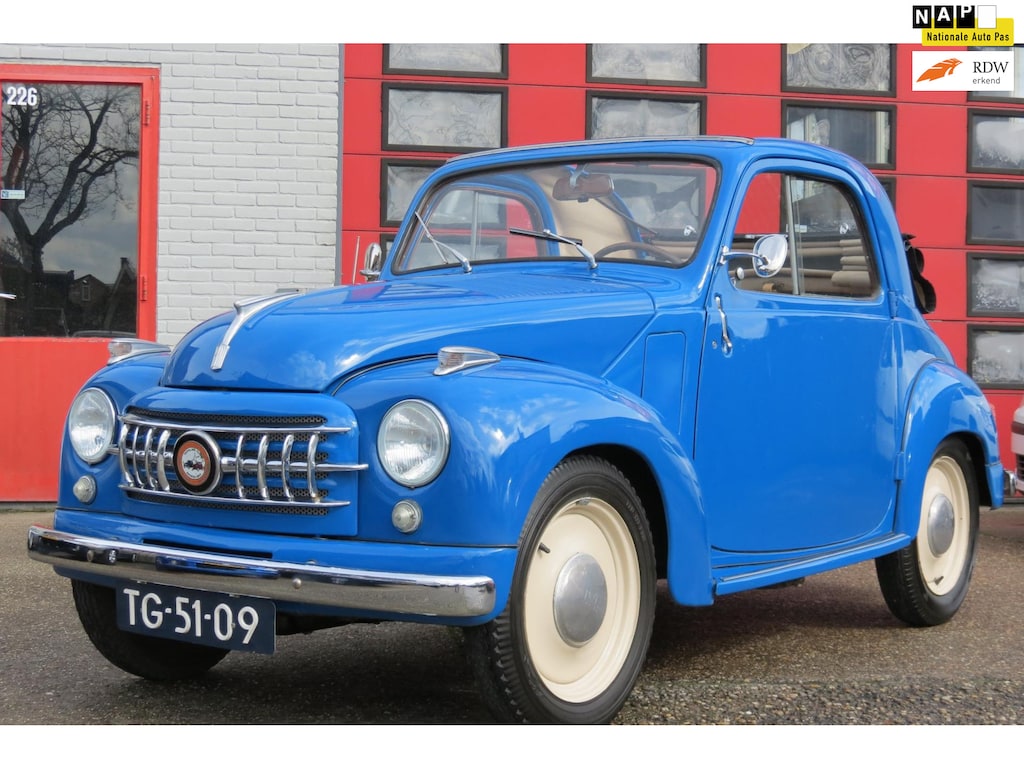 Fiat 500C TOPOLINO Cabrio, Origineel Nederlandse Auto. BJ 1951