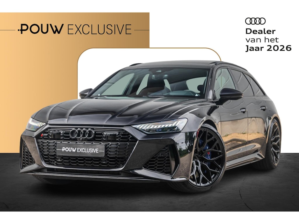 Audi RS6 Avant 4.0 TFSI 600pk Quattro | Panoramadak | Dynamic Plus | Keramisch | B&O Advanced | Head-up | 22" Vossen LMV | Softclose | Vierwielbesturing | Exclusive kleur |