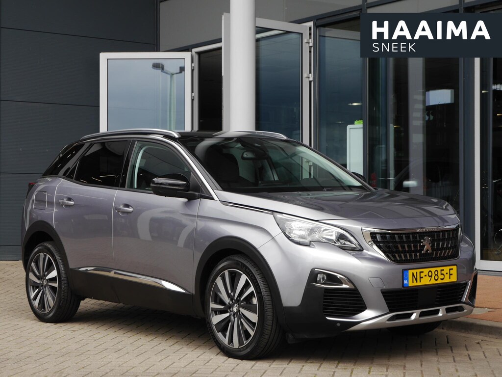 Peugeot 3008 1.2 PureTech Première | Elektrisch bedienbare achterklep | 19 inch velgen | Keyless entry en start | Dealer onderhouden | Navigatie | Zwart Dak | Climate control