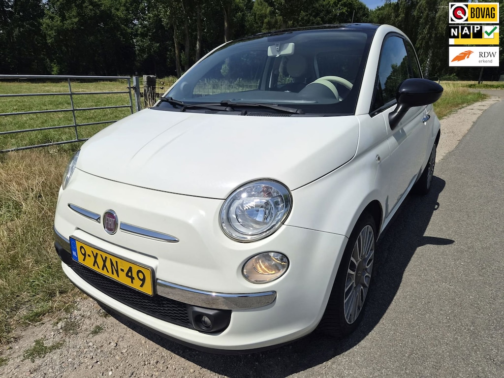 Fiat 500 0.9 TwinAir Turbo Cult schuifdak, lederen bekleding en keurig onderhouden