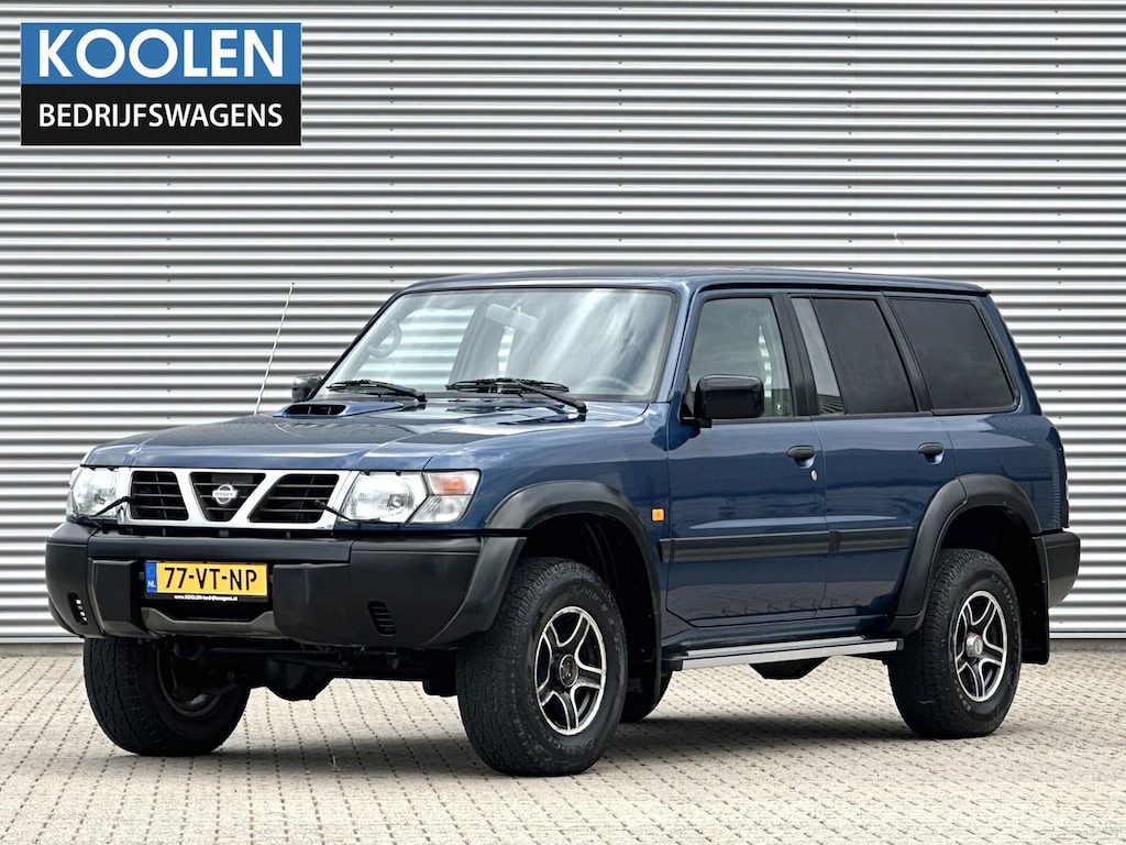 Nissan Patrol GR 3.0 Di Comfort voll B-stijl grijs kenteken youngtimer 3500kg trekgewicht lage km stand