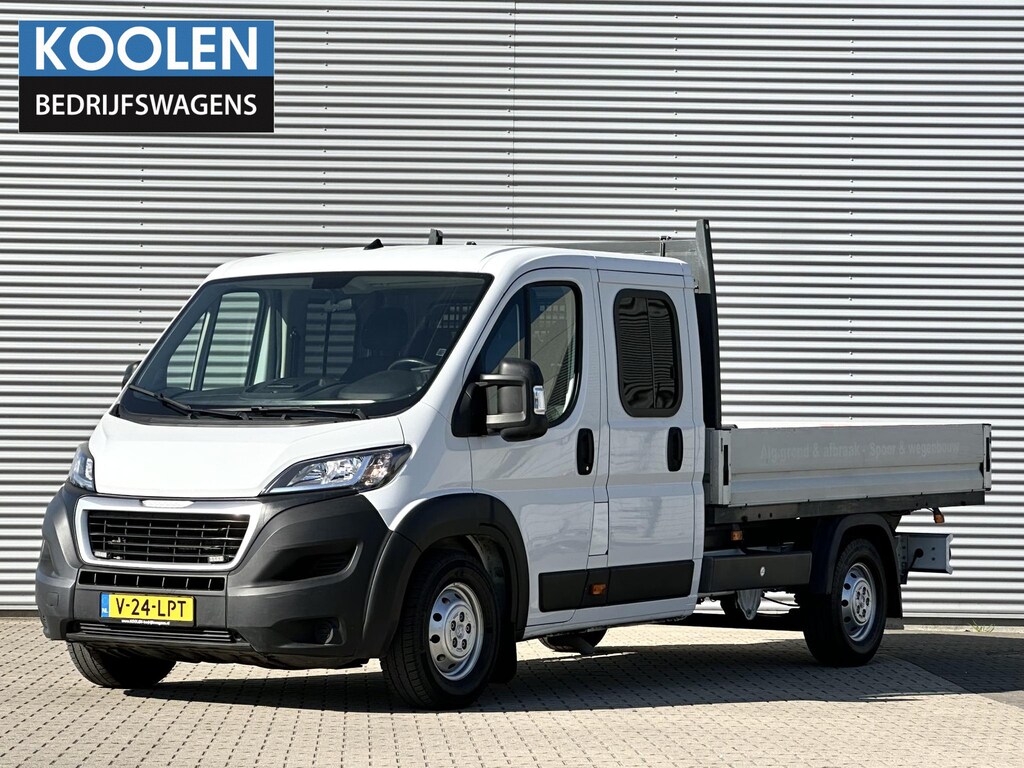 Peugeot Boxer Open laadbak 2.2 165PK L4 DC Dubbele cabine Peugeot Boxer Open laadbak 2.2 BlueHDi 165 L4 Zwaar DC 3.5t