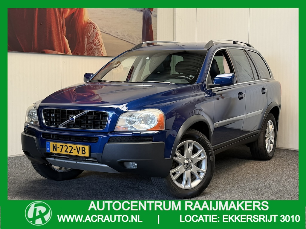 Volvo XC90 2.5 T KINETIC 5 PERSOONS LEDER CRUISE CONTROL CLIMATE CONTROL ELEK. VERSTELBARE BESTUURDERSSTOEL STOELVERWARMING AFN. TREKHAAK ZEER MOOI !!
