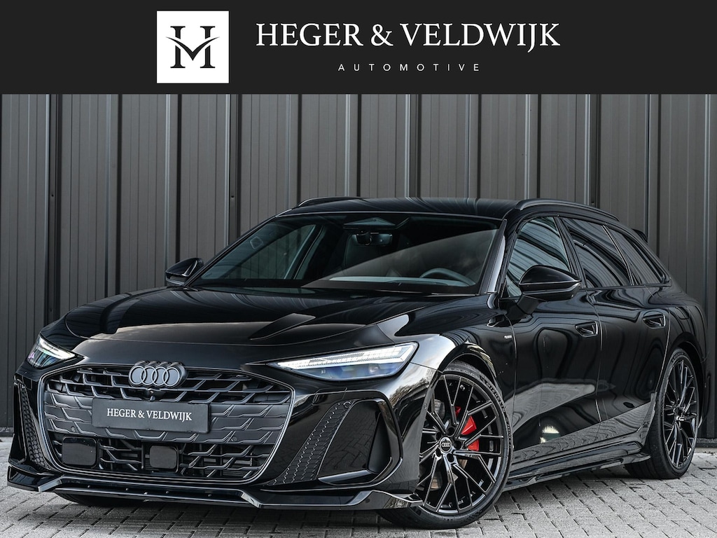 Audi A6 Avant 2.0 e-hybrid quattro S edition Competition | Panoramadak | B&O | Stoelventilatie en Massage | 360 Camera | Luchtvering | Ambiance Interieur | Achterasbesturing | Carbon Inleg | Head-Up | S-Seats | Passagiers Display |