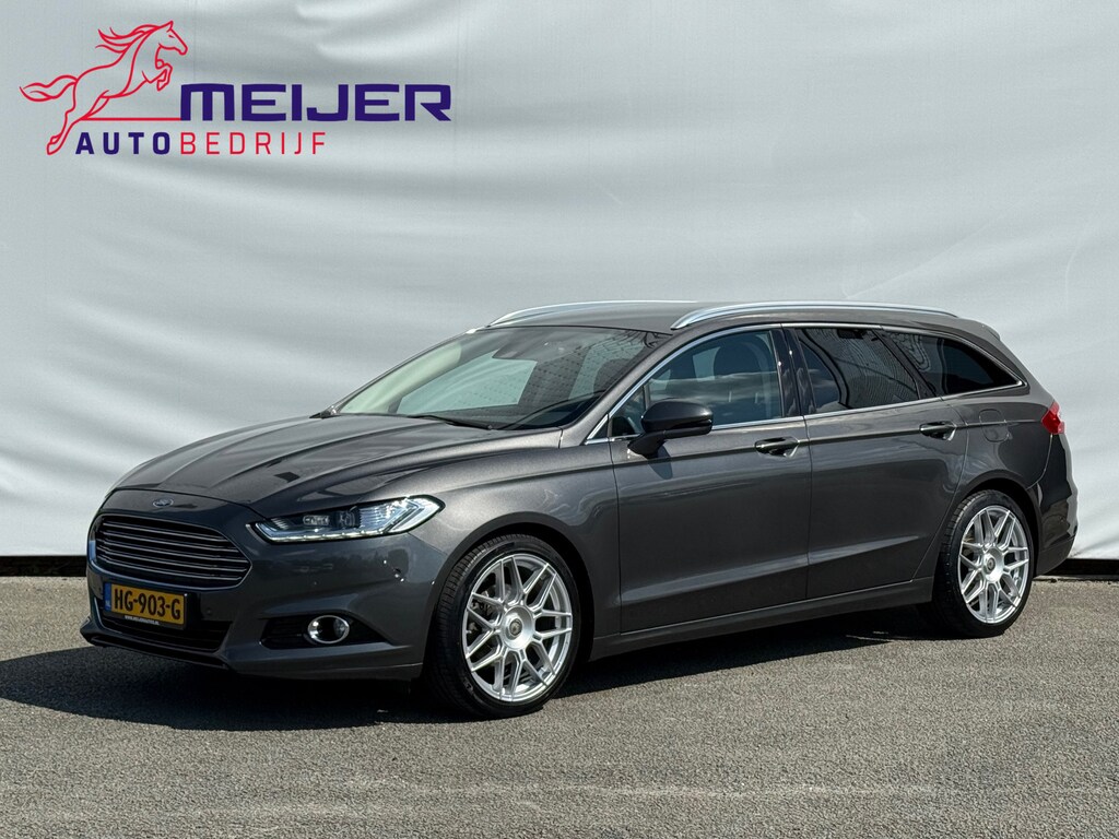 Ford Mondeo Wagon 1.5 Titanium Leer|Clima|Cruise|Navigatie|Sportvelgen|Stoelverwarming + Ventilatie|Xenon|Trekhaak|Keyless !