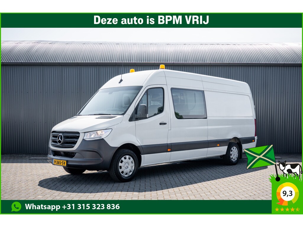 Mercedes-Benz Sprinter 314 CDI L3H2 | DC | Dubbele Cabine | Mixto | Automaat | 1e Eigenaar | Mbux | Cruise | Climatronic