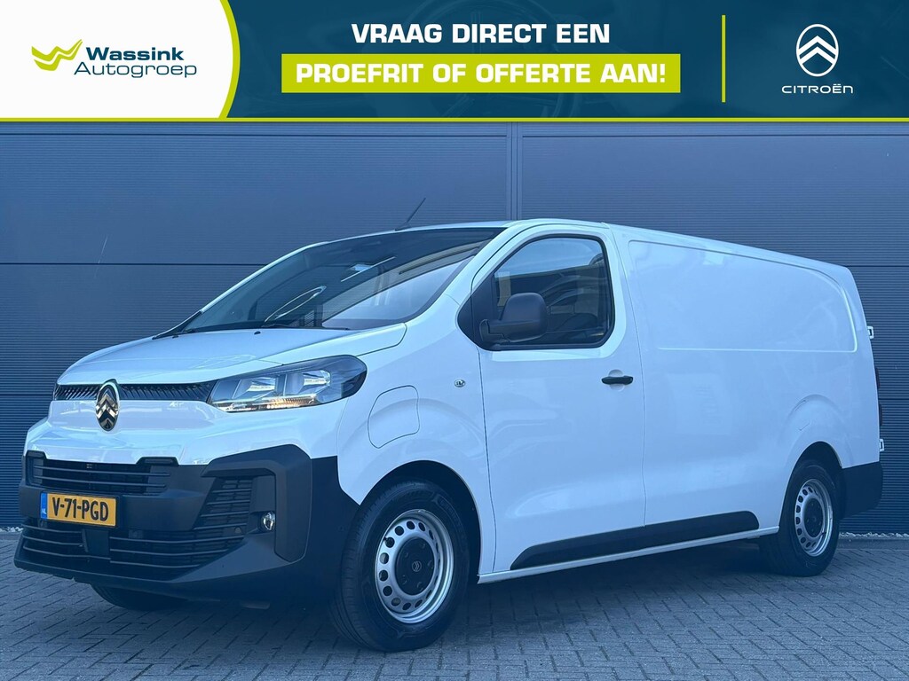 Citroën E-Jumpy GB EV 75 kWh 136pk L3 | Navigatie | Camera | 3-zits | Houten afwerking laadruimte met led verlichting