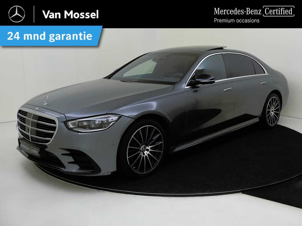 Mercedes-Benz S-klasse 580 e Lang / AMG/ 20 inch/ Night/ Aug. Reality Head Up/ Rear Plus Pack/ Burmester 3D/