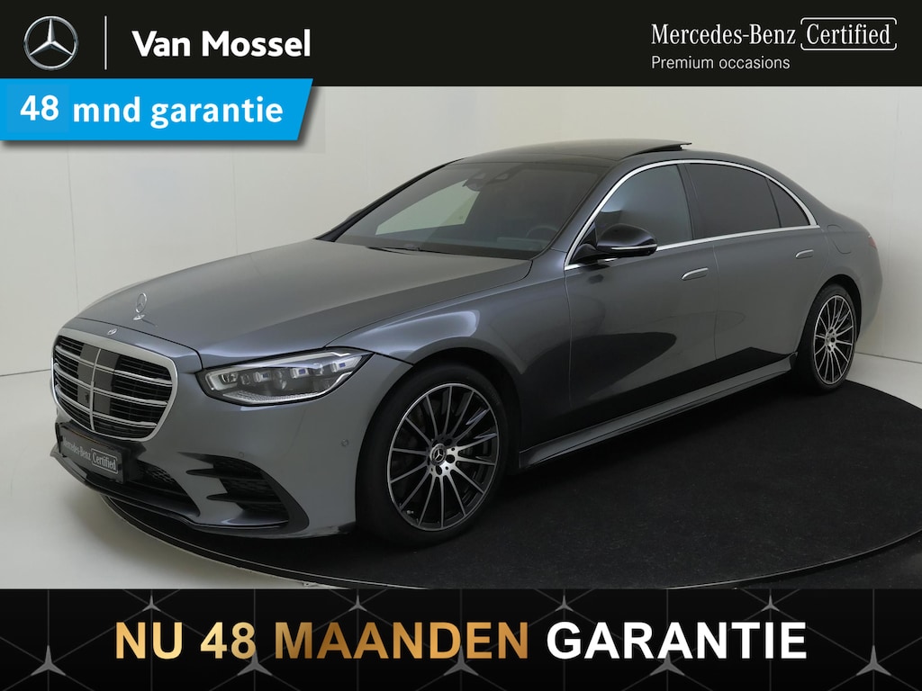 Mercedes-Benz S-klasse 580 e Lang / AMG/ 20 inch/ Night/ Aug. Reality Head Up/ Rear Plus Pack/ Burmester 3D/
