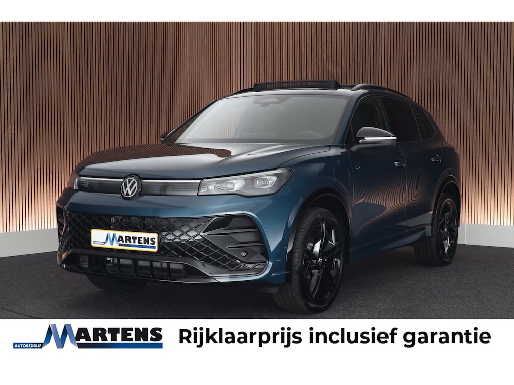 Volkswagen Tiguan 1.5 eHybrid 272pk R-Line Edition Black Style Leder Trekhaak 360Camera HUD Keyless Massage Virtual Cockpit Panoramadak Carplay