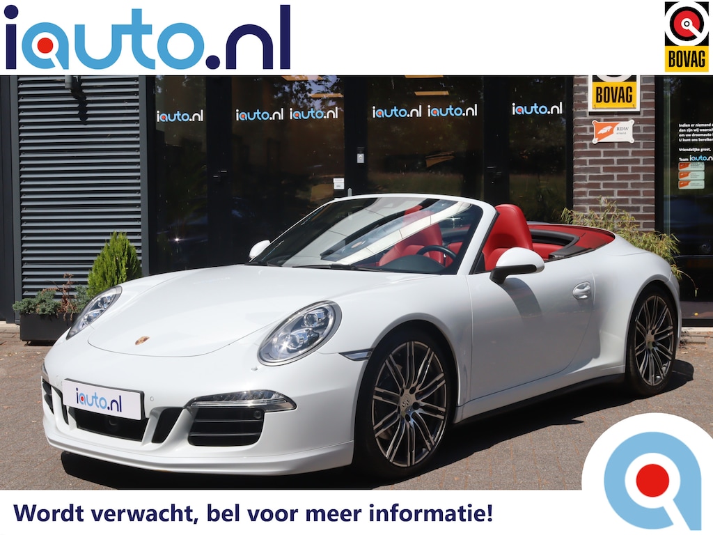Porsche 911 Cabrio 3.8 430PK Powerkit Carrera 4S LED+/Burmester/Sport Chrono+/Sportuitlaat/18-voudig sportstoelen/PTV Plus/ACC/20"