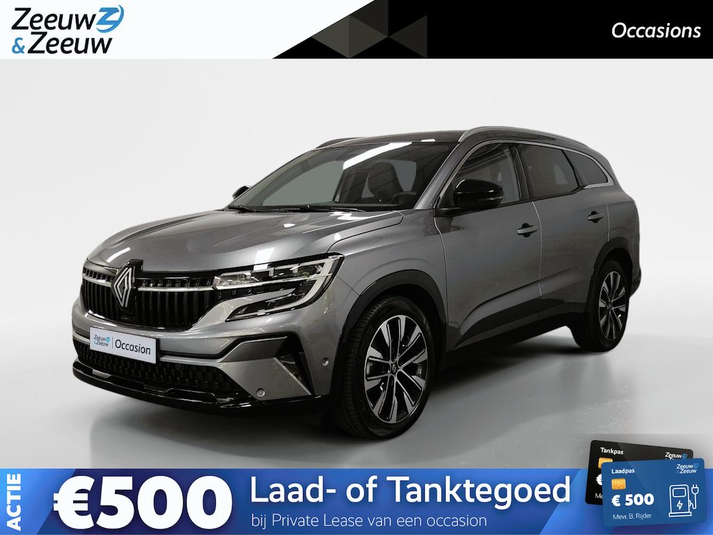 Renault Espace E-Tech full hybrid 200 techno 5p. AUTOMAAT AIRCO CAMERA CRUISE CONTROLE LM VELGEN HOGE INSTAP APPLE CARPLAY ANDROID AUTO DEALER ONDERHOUDEN 1E EIGENAAR