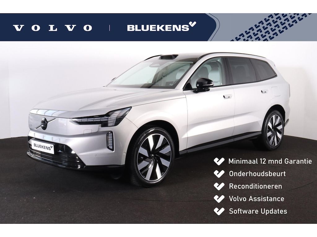 Volvo EX90 Twin Motor Performance Ultra 7p. 111 kWh - Luchtvering - Panoramadak - IntelliSafe Assist & Surround - 360º Camera - Bose audio - Verwarmde voorstoelen, stuur & achterbank - Parkeersensoren voor & achter - Head up display - Inklapbare trekhaak - 21' LMV
