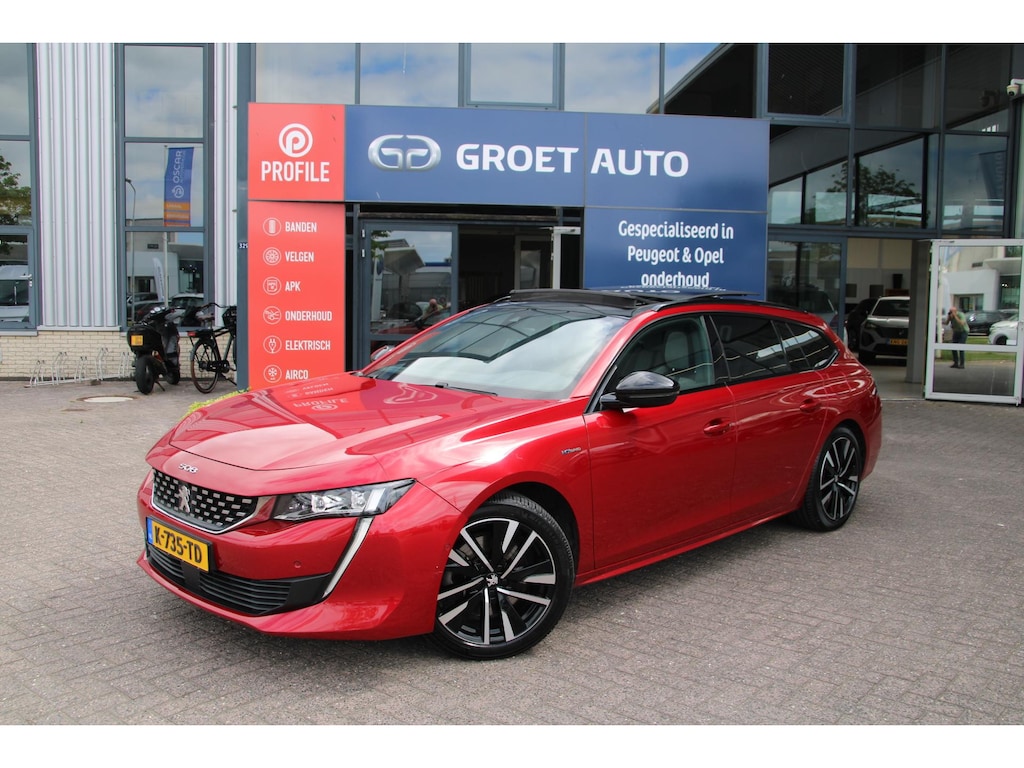 Peugeot 508 SW 1.6 HYbrid 225 GT Automaat Plug inn Airco Panoramadak Super dikke uitvoering Dealer onderhouden