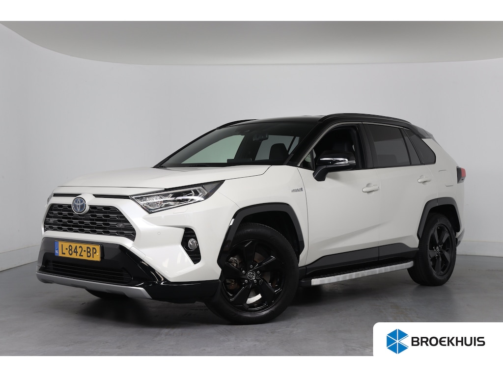Toyota RAV4 2.5 Hybrid AWD Bi-Tone | Dealer Onderhouden! | Stoel/stuurverwarming | Navi | Clima | Camera | Cruise Adaptive | LED | Keyless | Lichtmetalen Velgen