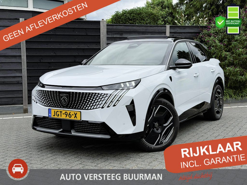 Peugeot E-3008 Launch Edition Dual Motor 73 kWh 325PK Automaat Navigatie, Rondomzichtcamera, Keyless, Panoramadak, Stoel & Stuurwielverwarming, Apple Carplay, Android Auto