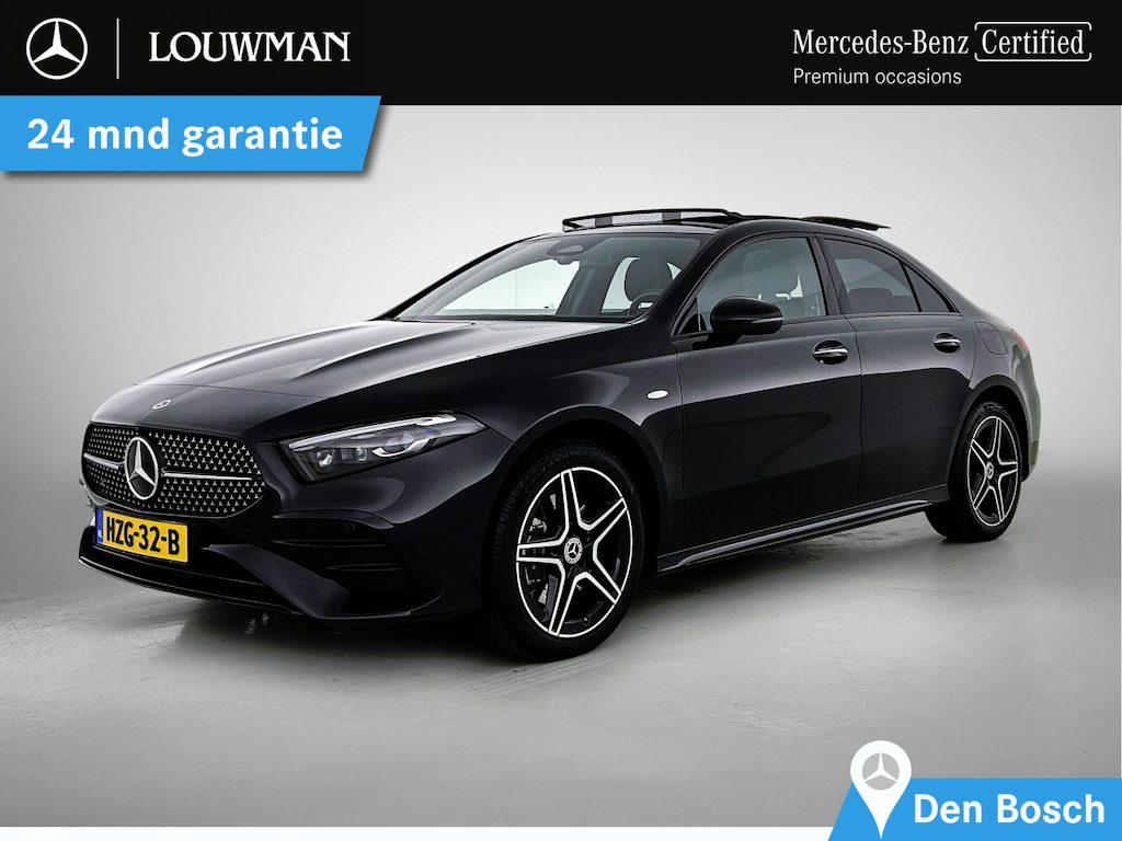 Mercedes-Benz A-klasse 250 e Business Solution AMG | Trekhaak | Nightpakket | parkeerpakket met achteruitrijcamera | Verwarmde stoelen vooraan | Inclusief 24 maanden Mercedes-Benz Certified garantie voor Europa.