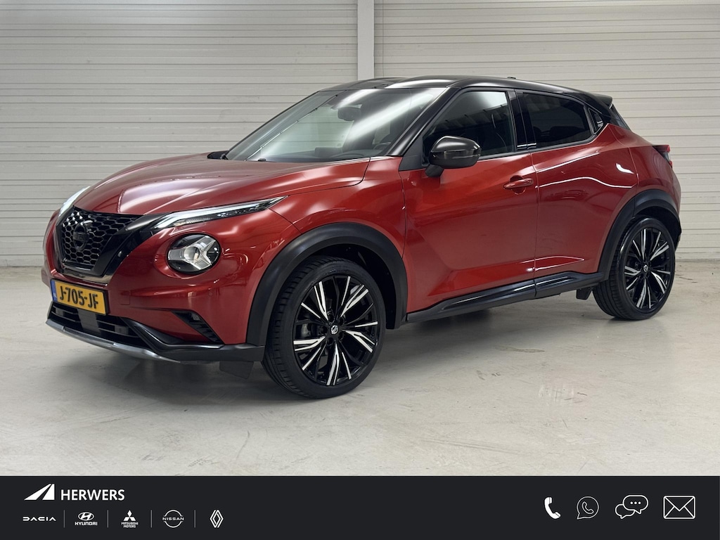 Nissan Juke 1.0 DIG-T N-Design / Dealer Onderhouden / Navigatie / Leder/Alcantara Bekleding / Trekhaak / Bose Personal Audio / Cruise Control / Camera / Climate Control / Stoelverwarming /