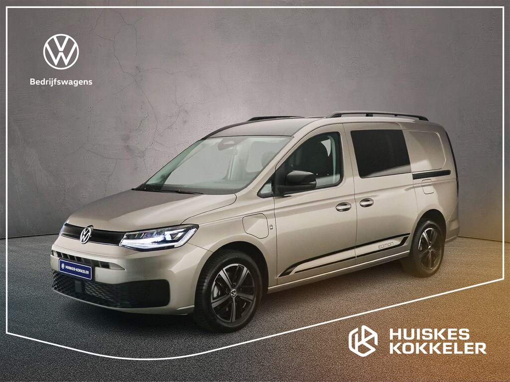 Volkswagen Caddy Maxi Flexible 1.5 TSI eHybrid Limited Edition | 5-zitplaatsen opklapbare dubbele cabine | Navigatie | AppleCarplay-AndroidAuto draadloos | > Netto-ACTIE-Prijs; bij koop of lease via HK / excl. kosten rijklaarmaken <