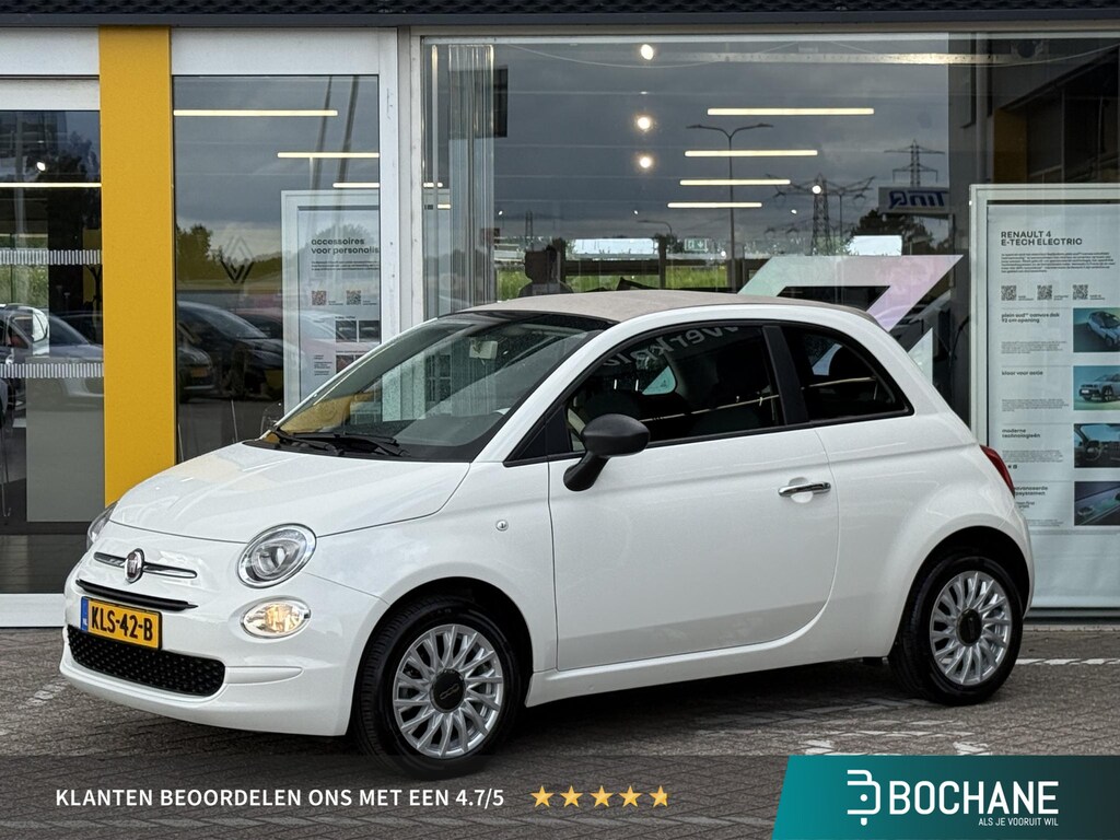 Fiat 500C 1.0 Hybrid | Cabrio Dak | Cruise Control | Airco | Lichtmetaal |