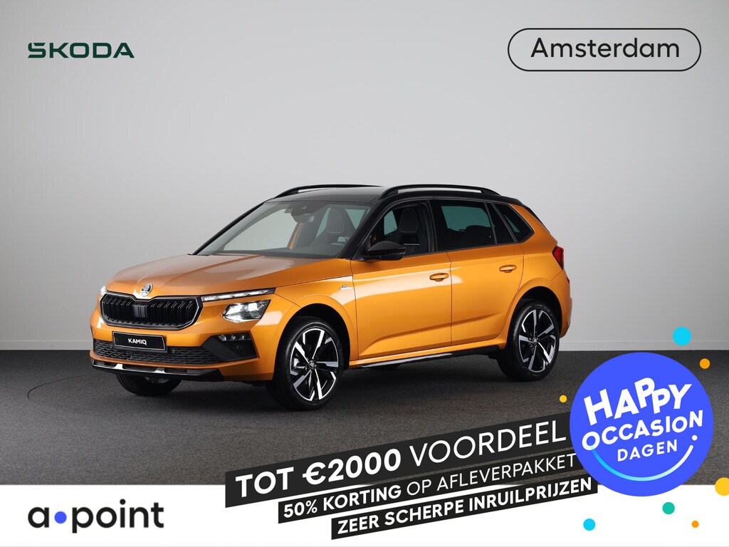 Skoda Kamiq Monte Carlo 1.0 TSI 115 pk 7 versn. DSG | 18 inch | Blind Spot | Navigatie | Adaptive Cruise | Panoramadak | Stoelverwarming |