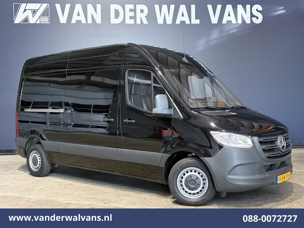 Mercedes-Benz Sprinter 314 CDI 143pk L2H2 Euro6 Airco | Navigatie | Trekhaak | Camera | Apple Carplay Android Auto, Trap, Leder, Bijrijdersbank