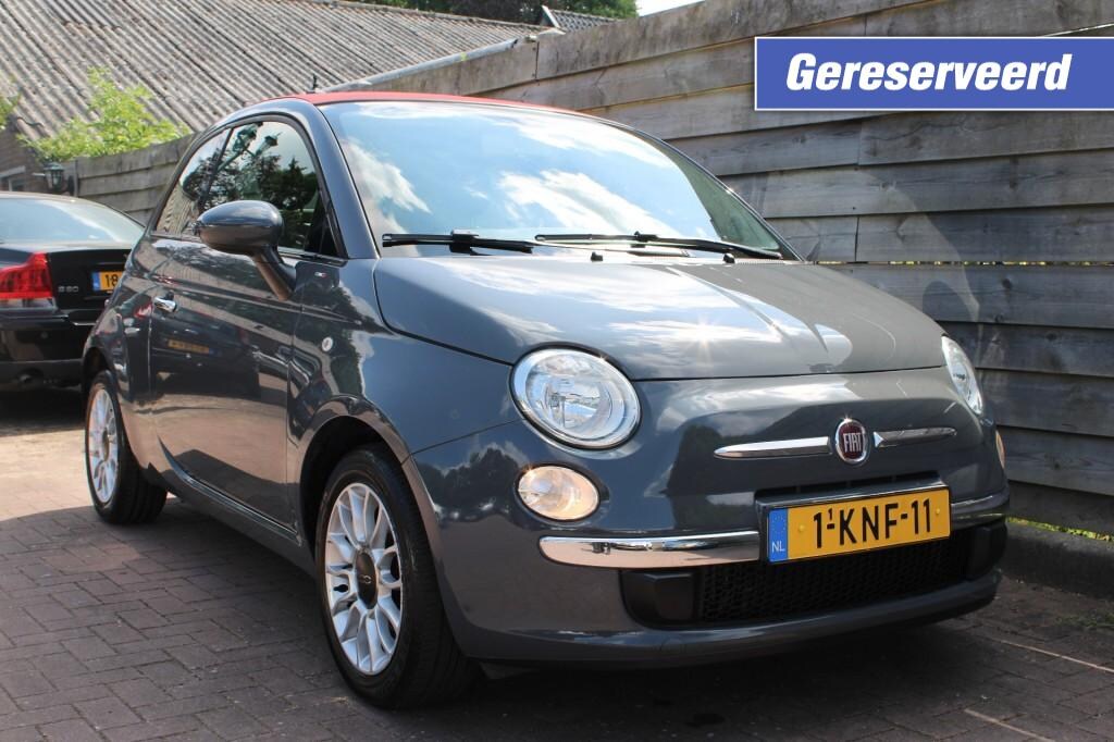 Fiat 500 0.9 TwinAir Lounge 2-drs Cabrio Airco/RadioCD/PDC/USB/Lichtmet.velgen