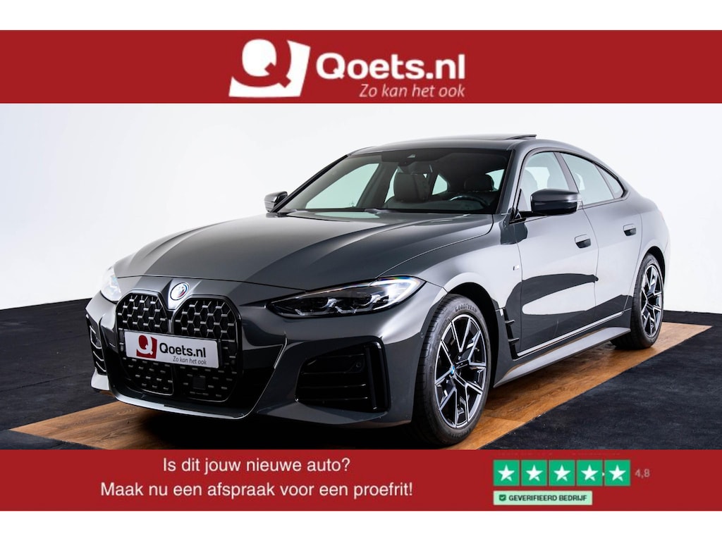 BMW 4-Serie Gran Coupe 420i High Executive M-sport - Schuifdak - Leder - Comfort Access - Parking Assistant - HiFi System - Live Cockpit Professional