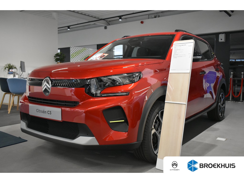 Citroën C3 1.2 Turbo 100pk Plus | Carplay | Airco | Cruise Control | DAB | Telefoon | Apple Carplay/Android Auto|telefoonintegratie premium | Audio installatie | Buitenspiegels verwarmbaar