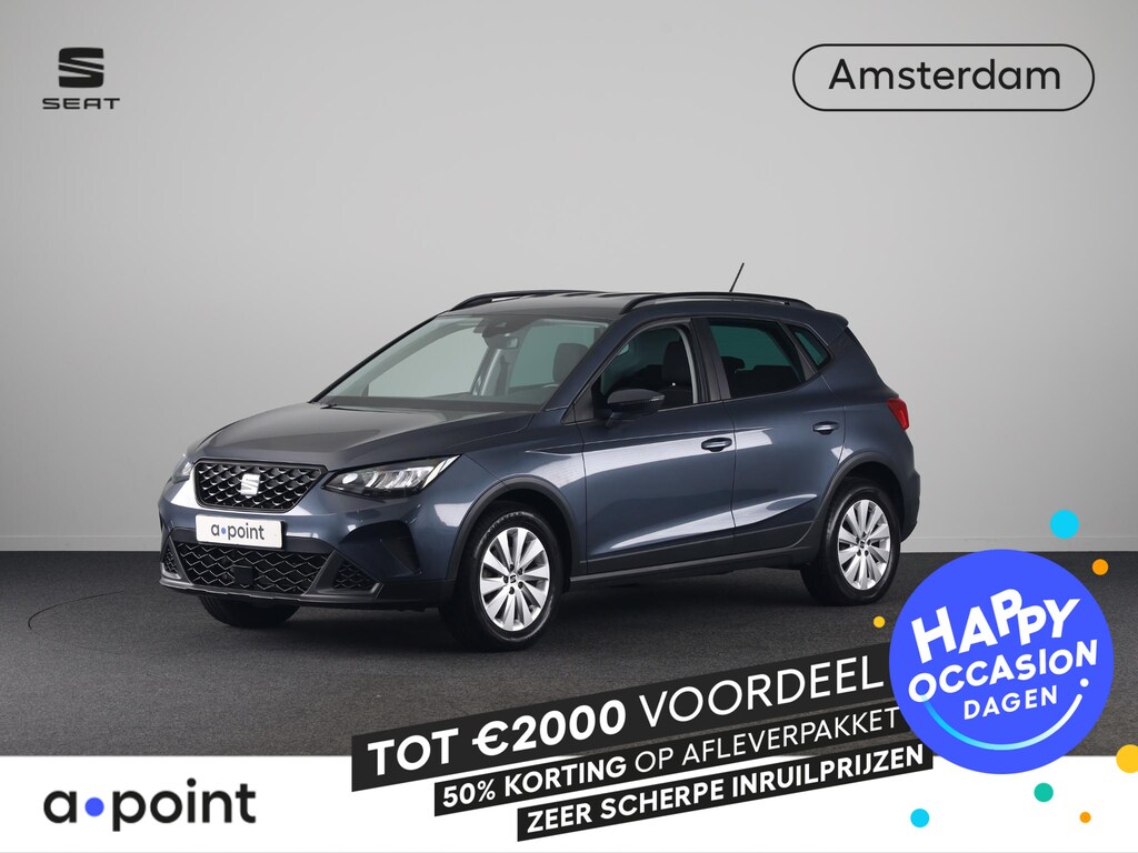 SEAT Arona 1.0 TSI Style 95 pk | Navigatie via App | Parkeersensoren achter | Cruise control | LED koplampen | Autom. airco | Apple Carplay/Android Auto |