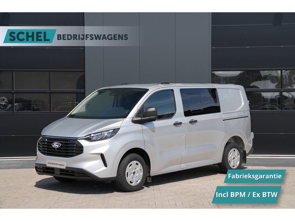 Ford Transit Custom 320 2.0 TDCI L1H1 Trend DC 136pk - INCLUSIEF BPM - 2x Schuif - Stoel/stuurverwarming - Cruise - Navi - Camera - Rijklaar