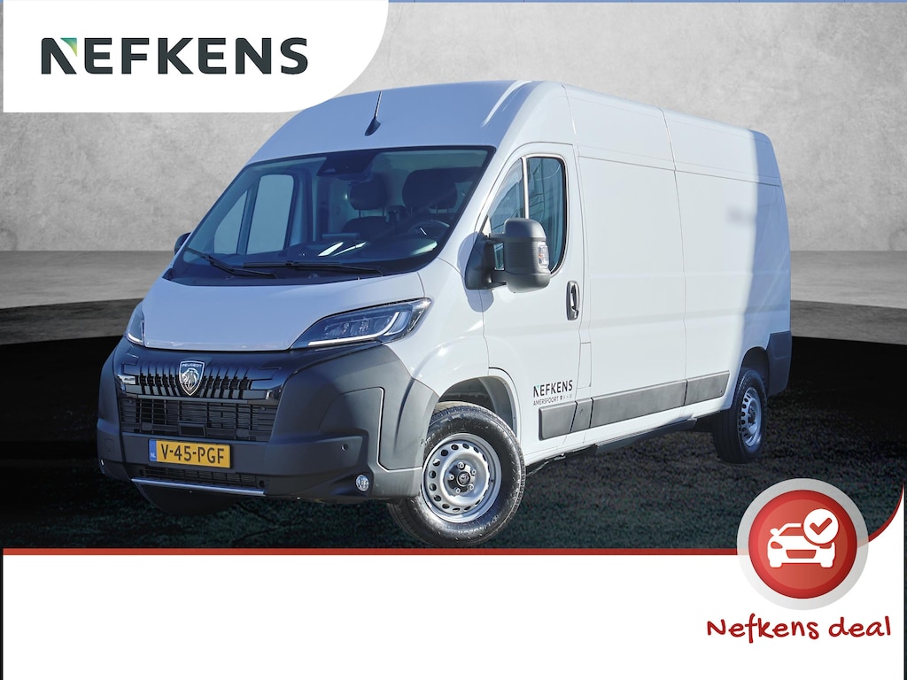 Peugeot e-Boxer 3.5t L4H3 Zwaar 110 kWh | 1ste eigenaar | AppleCarPlay/AndroidAuto | Navigatie | Cruise Control | Climate Control | Keyless | LED | Camera | 3 zits | Laadvloer | Parkeersensoren |