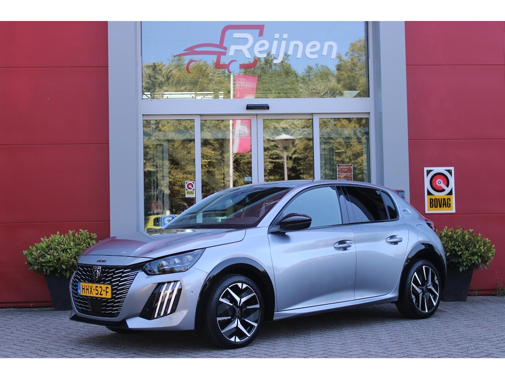 Peugeot 208 1.2 Hybrid 145PK AUTOMAAT GT | CAMERA VOOR + ACHTER | NAVIGATIE | DRAADLOZE APPLE CARPLAY/ANDROID AUTO | FULL LED KOPLAMPEN | LICHTMETALEN VELGEN 17" | DODEHOEK DETECTIE | DRAADLOZE TELEFOONLADER | KEYLESS ENTRY/START | DAB+ RADIO | ADAPTIVE CRUISE CONTROL | CLIMATE CONTROL |