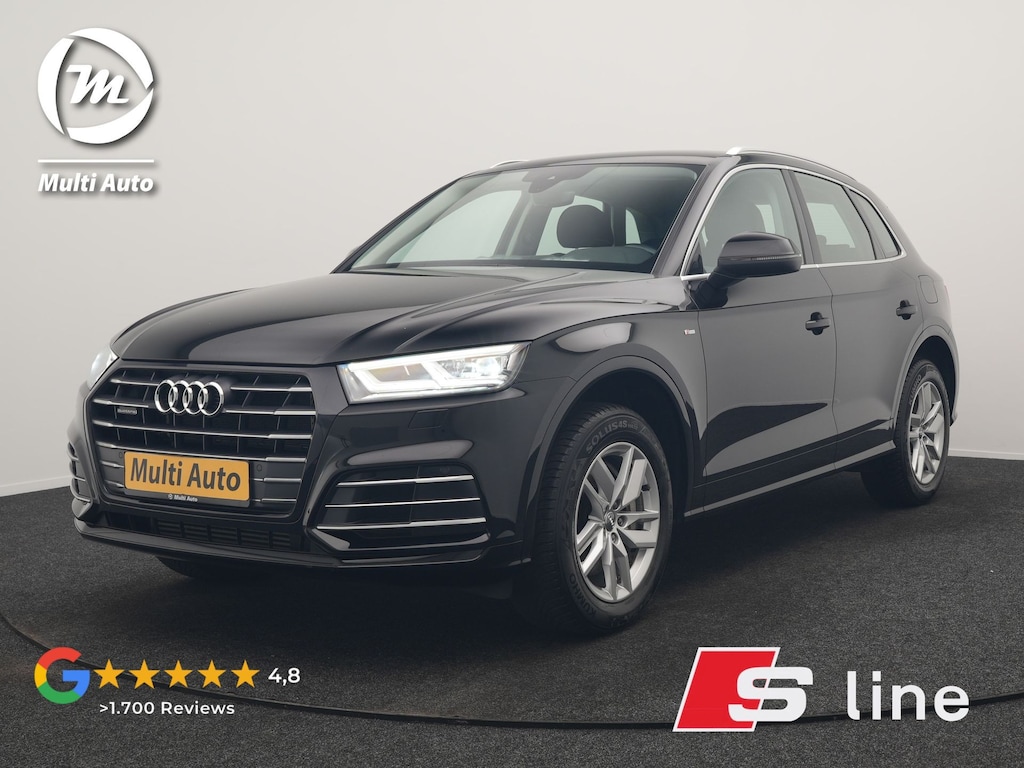 Audi Q5 55 TFSI e S Line PHEV 367pk Dealer O.H. | Voorstoelen Verwarmd | Apple Carplay | Keyless Entry | Drive Select | Cruise Control | DAB | 18"L.M | Navigatie | Plug In Hybrid |
