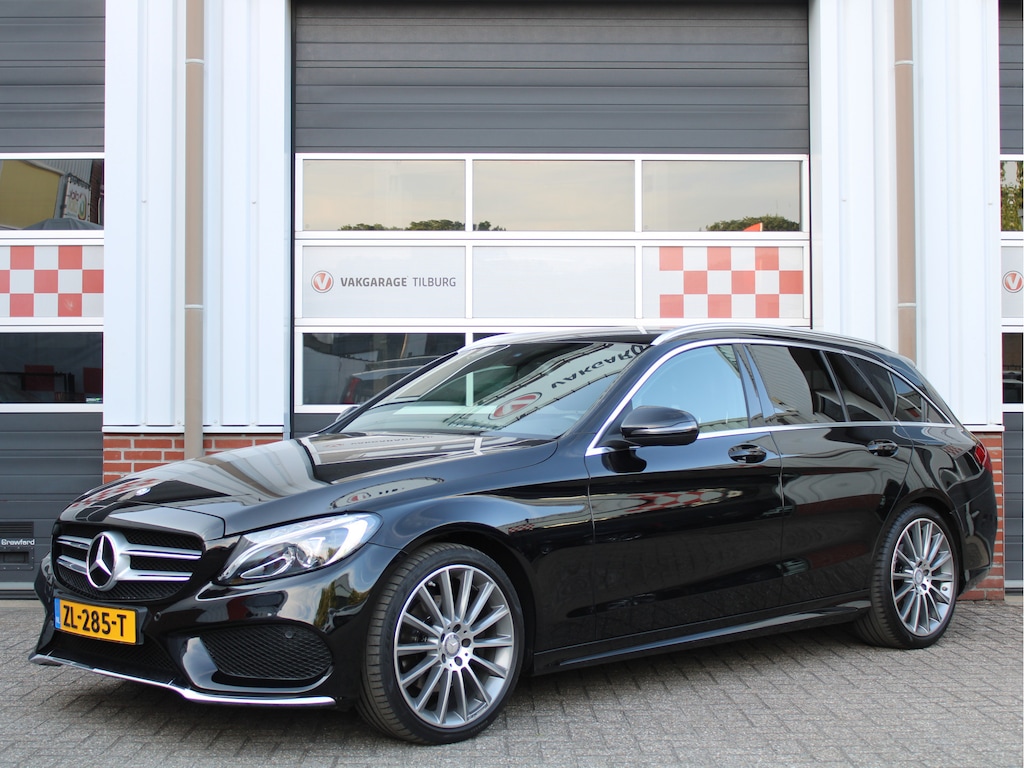 Mercedes-Benz C-klasse Estate 180 AMG Sport Edition Automaat /NAVI/Cruise/Camera/LED/Leder/19'LM/PDC/Keyless/Stoelverwarming/ISOFIX!