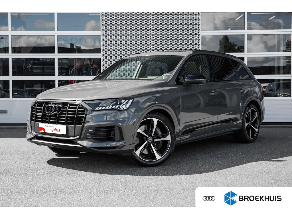 Audi Q7 55 TFSI e quattro Pro Line Plus | Panoramdak | Bang & Olufsen | HUD | Servosluiting | | Alarm klasse 3 | Audio installatie premium | Cruisecontrol adaptief