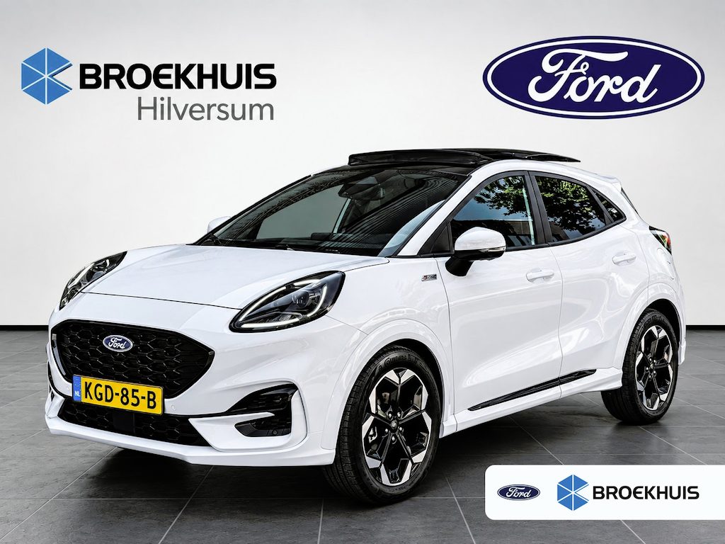 Ford Puma 1.0 EcoBoost Hybrid ST-Line X 125pk | Incl 5 jaar/100.000km Garantie | Panoramadak | Driver Assistance- & Winter Pack | Elekt. Achterklep |