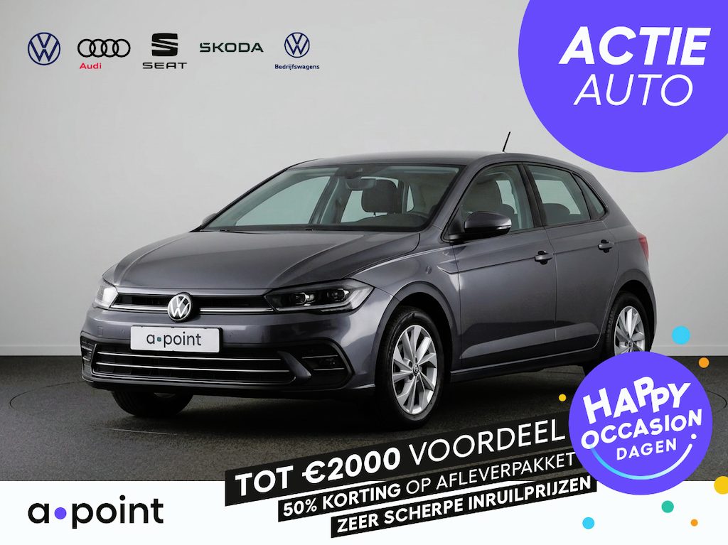 Volkswagen Polo 1.0 TSI Style 95 pk | Navigatie | Parkeersensoren | Achteruitrijcamera | Matrix LED koplampen | Adaptieve cruise control | Stoelverwarming | Keyless |