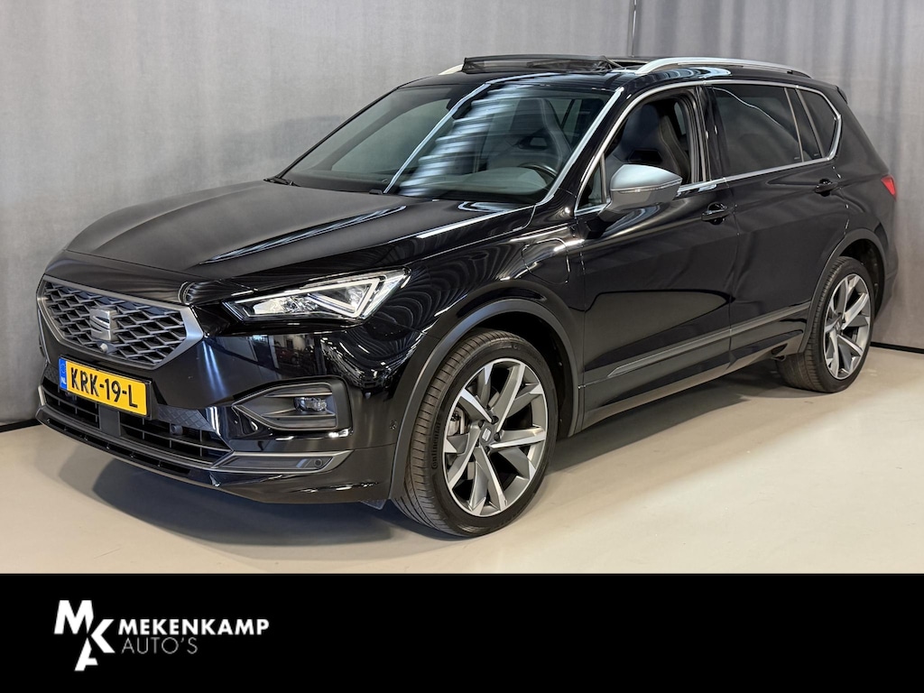 SEAT Tarraco 1.4 TSI e-Hybrid PHEV FR Business FABRIEKSGARANTIE 03-2028 20"/Panoramadak/Trekhaak/360 camera/Keyless/Dodehoek/Elektrische klep/Stuur + stoelverwarming v+a