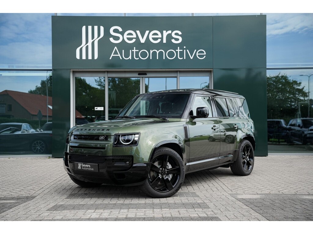 Land Rover Defender 2.0 P300e 110 X-Dynamic PHEV HSE l Woolstone metallic l Black pack l Cold Climate Pack | Stoel ventilatie l Trekhaak l