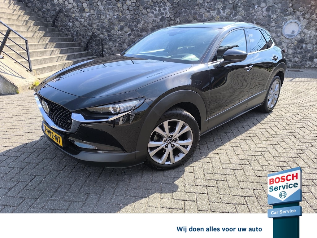 Mazda CX-30 2.0 e-SkyActiv-X M Hybrid Sportive stoel en stuur verwarming, carplay, electr A klep, headup display, keyles, adapt cruise en climate control