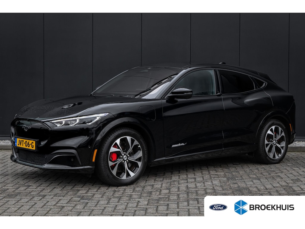 Ford Mustang Mach-E Extended AWD 98 kWh | SOH 99,5%! | Panoramadak | B&O Audio | 360 camera | Leder | Elec. stoel | Dodehoek detecie | LED | Adaptieve cruise