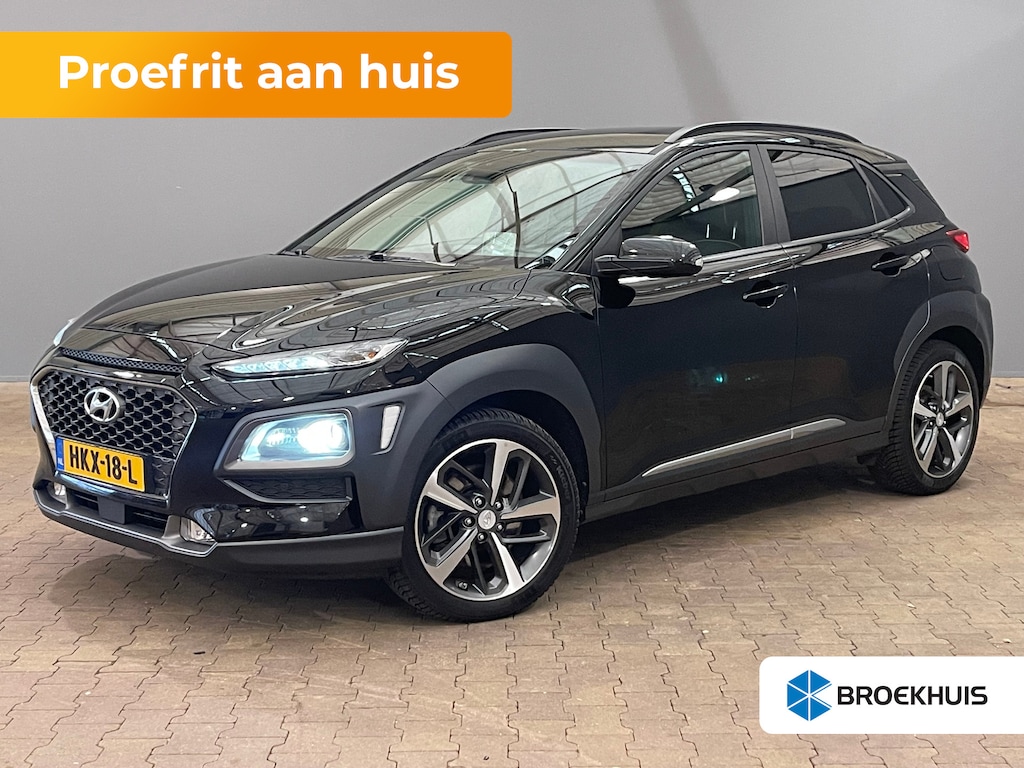 Hyundai Kona 1.6 T-GDI Premium | Head up display | Achteruitrijcamera | Stoelverwarming + stuurwiel verwarming | Krell Audio | Lime Colour Pack | Achteruitrijcamera | Airco (automatisch) | Apple Carplay/Android Auto|telefoonintegratie premium