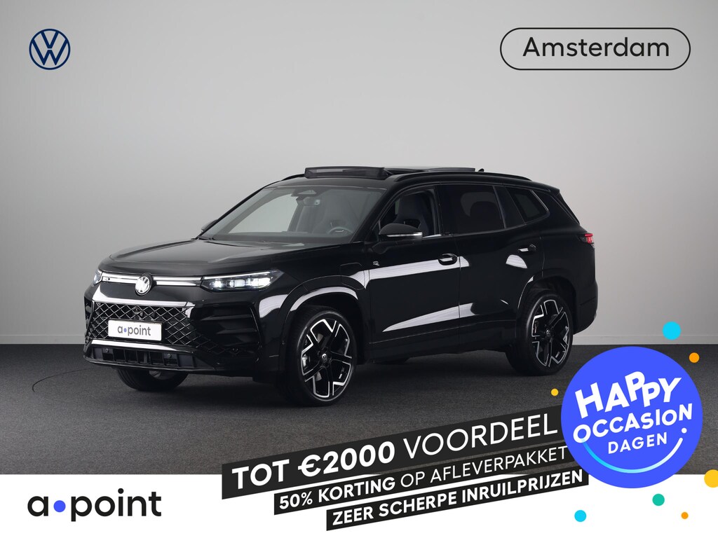 Volkswagen Tayron 1.5 eHybrid R-Line Edition 272 pk Automaat (DSG) | Verlengde garantie | Navigatie | Panoramadak | Trekhaak (wegklapbaar) | Parkeersensoren (Park assist) | Rondomzicht camera | Black Style pakket | R-Line |