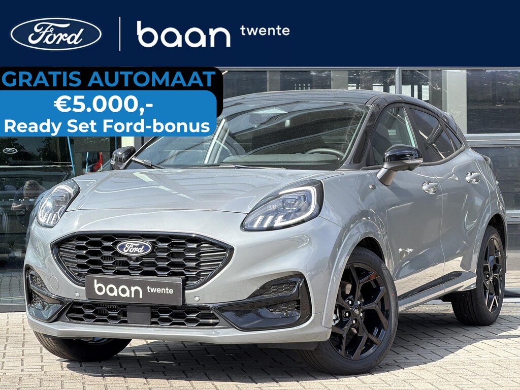 Ford Puma 1.0 155 PK Automaat Hybrid ST-Line | Black Pack | Matrix | Driver Ass. Pack | Winter Pack | 360 Camera |