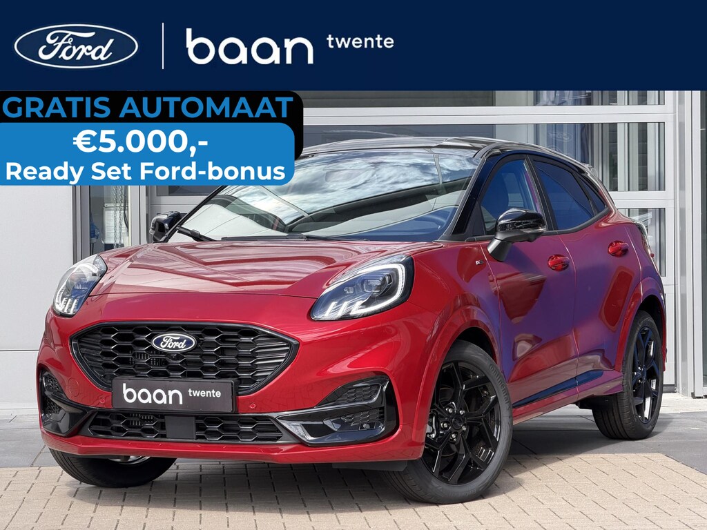 Ford Puma 1.0 155 PK Automaat Hybrid ST-Line | Black Pack | Matrix | Driver Ass. Pack | Winter Pack | 360 Camera |