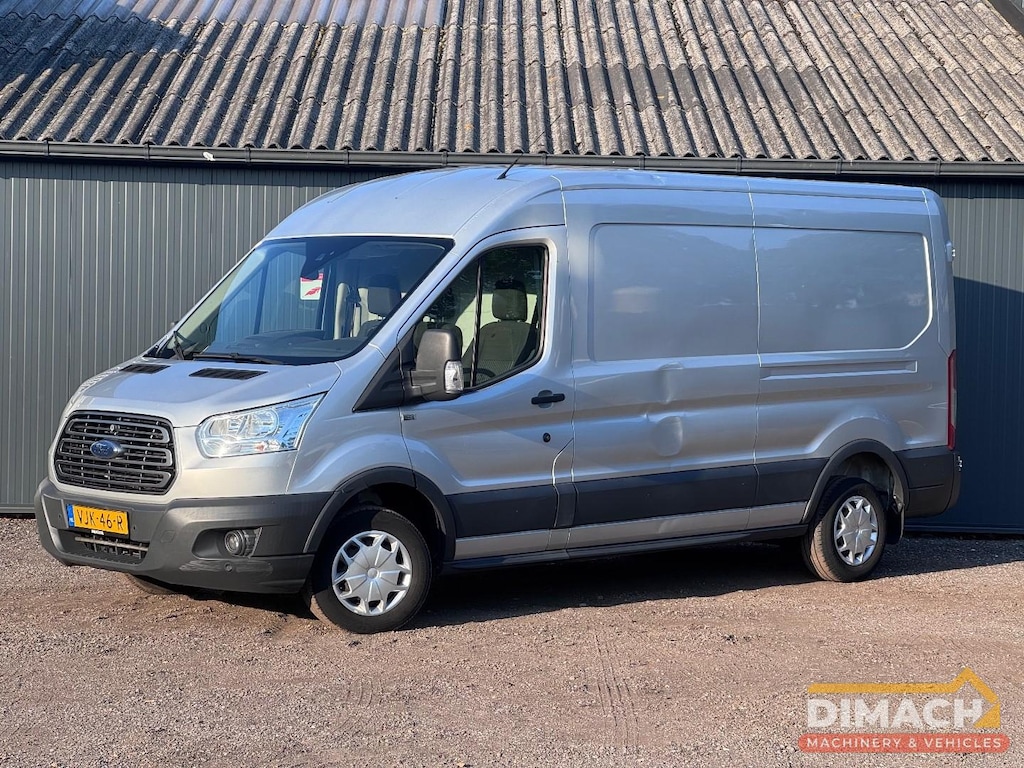 Ford Transit L3H2 - airco - NL voertuig - trekhaak- schuifdeur - zilvergrijs