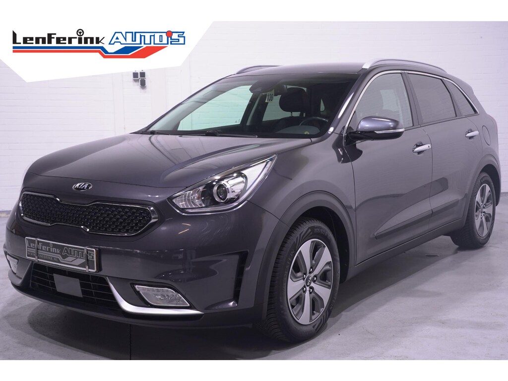 Kia Niro Hybrid 1.6 GDi BusinessLine navigatie trekhaak climate-controle stoel/stuur verwarming lederen bekleding apple-carplay PDC-achter camera cruise-controle private-glas 16"-lmv