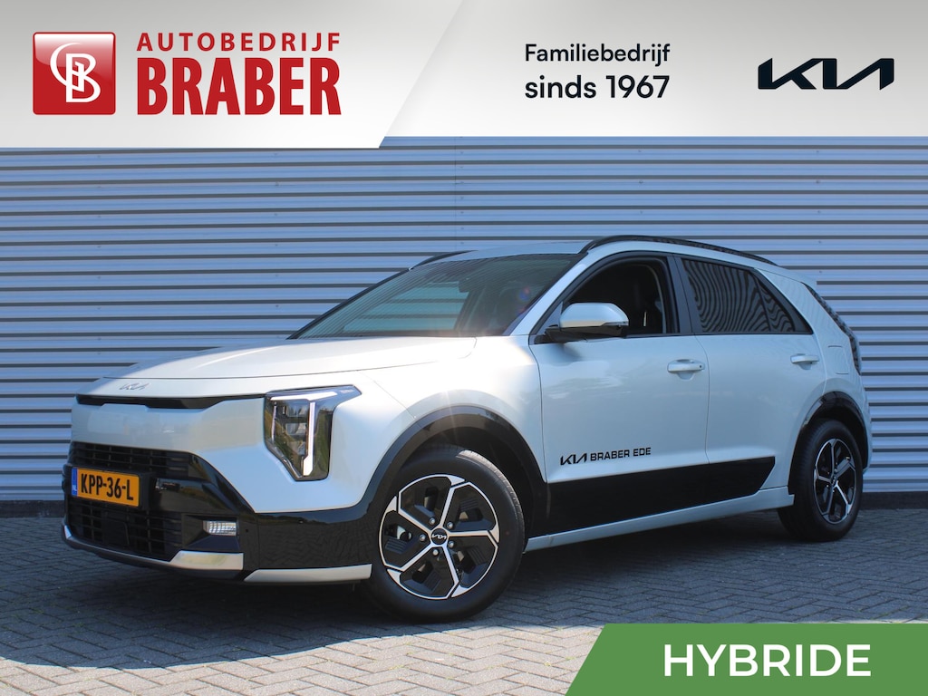 Kia Niro Hybrid 1.6 GDi DynamicPlusLine | Stuur-/stoelverwarming | Schuifdak | Elek. stoelverstelling + achterklep | Dodehoekdetectie | Camera | Telefoonlader | HK audio | LED |